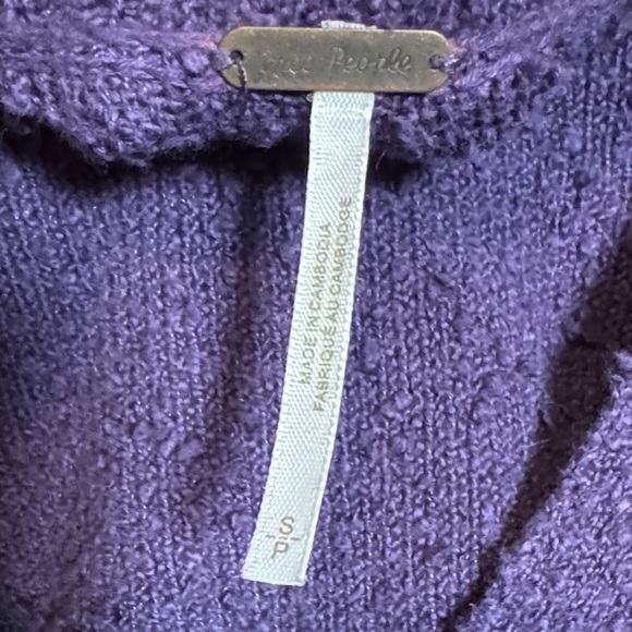 Free People Found My Friend Nubby Cropped Sweater Size: Small - Picture 3 of 4